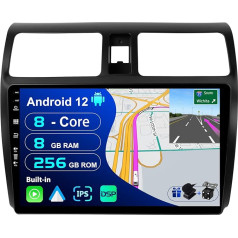 BXLIYER - [8G+256G, 8-Core] - Android 12 IPS Autoradio für Suzuki Swift (2005-2016) - Kabellos CarPlay/Android Auto/DSP - Kamera & MIC - 10.1 Zoll 2 Din - DAB Lenkradsteuerung Fast-Boot 360-CAM WiFi