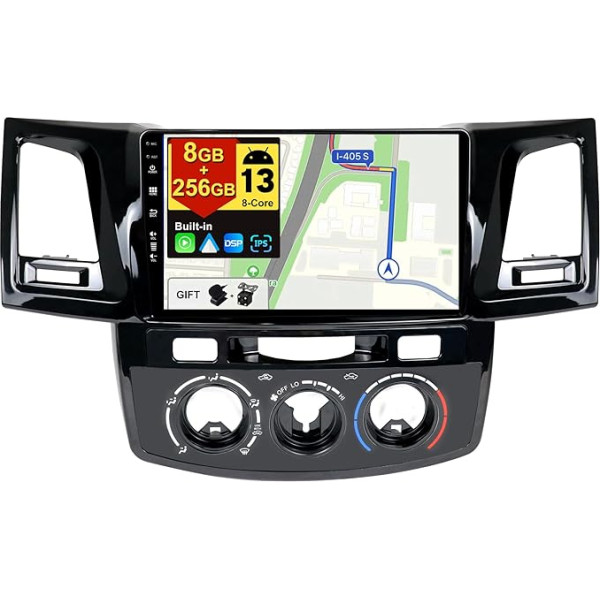 BXLIYER - [8G+256G, 8-core] - Android 12 IPS auto radio Toyota Fortuner Hilux Revo Vigo (2004-2014) - Wireless CarPlay/Android Car - kamera un mikrofons - 9 collu 2 DIN - DAB SWC WiFi Fast Boot 360-CAM