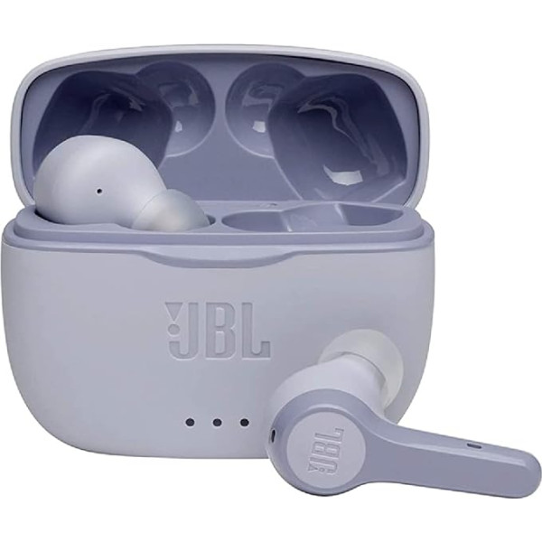 JBL Tune 215TWS True Wireless austiņas ar 25 stundu atskaņošanas laiku, Dual Connect ar Bluetooth 5.0 (violeta)