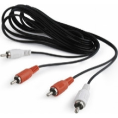 Gembird 2 x RCA Male - 2 x RCA Male 5m Black