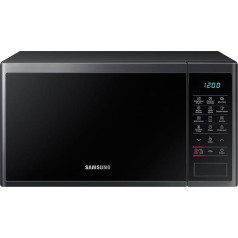 SAMSUNG MG23J5133AG/EC Mikroviļņu krāsns ar grilu, 800 W/1100 W, 23 litri, iekšpuse keramiskā emalja, grafīta melna, 330 x 211 x 324 mm (platums x garums x augstums)