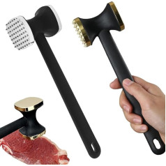 BFXMV Fleischklopfer, 2 Stück Doppelseitig Antihaft Schnitzelklopfer, Fleischhämmer, Meat Tenderizer, Steakhammer mit Rutschfestem Griff, Fleischzartmacher für Steak, Huhn, Schwein