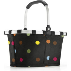 reisenthel Carrybag XS Dots - Sturdy Shopping Basket with Practical Inner Pocket - Elegant and Water-Repellent Design, Dots, Casual