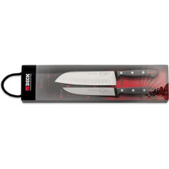 F. DICK Superior nažu komplekts 2 gab. (virtuves naži 16 cm + virtuves naži Santoku ar rievotu asmeni 18 cm, virtuves nažu komplekts, asmens izgatavots no X55CrMo14 tērauda) 84970000