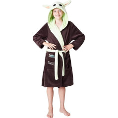 Disney Mandalorian Baby Yoda Bathrobe with Hood, Cuddly Dressing Gown for Men, Star Wars Mandalorian - bērnu dāvanas vīriešiem un pusaudžiem