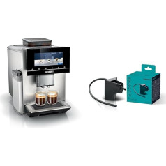 Siemens Kaffeevollautomat EQ900 TQ905D03, App-Steuerung & Milchbehälter-Adapter TZ70001, zur Nutzung externer Milchbehältnisse