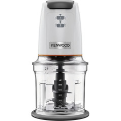 Kenwood EasyChop CHP61.000WH 0,5L 4 asmeņu smalcinātājs ar 2 ātrumiem, darbināms ar spiedienu, neslīdošs gredzens, drošs mazgājams trauku mazgājamā mašīnā, ledus drupināšanas sistēma 500 W, balts