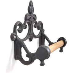 DPOWERFUL Antique Cast Iron Rustic tualetes ruļļu turētājs Sienas papīra turētājs dekors virtuvei un vannas istabai bez vāka