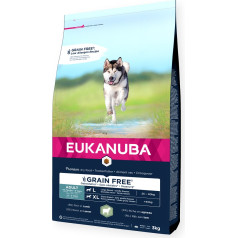 Eukanuba Sausa barība suņiem - Eukanuba Adult, LARGE, GRAIN FREE, Lamb and Rice, 3 kg