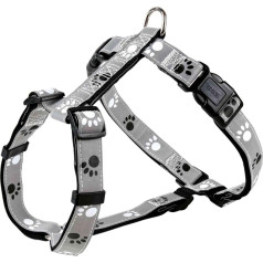 Trixie Нагрудный ремень: Trixie Silver Reflect H-Harness "M-L", 50-75 см|25 мм