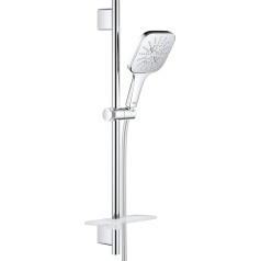 Grohe 26583000 Rainshower 130 SmartActive Cube, dušas sliedes komplekts, 3 strūklu veidi, hroms