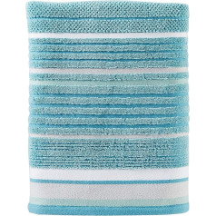 SKL Home SeabrookStripe Trace of Paradise Bath Towel, Cotton, Teal