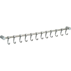 12 Hook Rod Kitchen Tool Stainless Steel