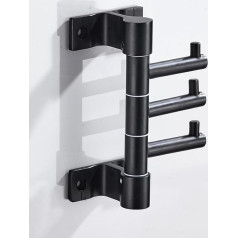 Durable and Fashion Bathroom Hooks, Hat Hooks on the Wall and Towel Hooks in the Bathroom Are and Organize Your Space (Black, Small)