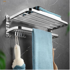 Badezimmer Handtuchhalter Doppel Handtuchstange Polierte Wand Rack Arbeit Macht Badetuch gesünder und schöner