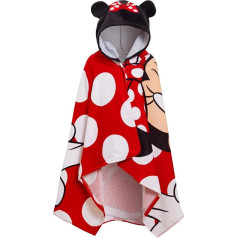 Disney Minnie Mouse Dvieļi ar kapuci 100% kokvilna Meitenes Pončo Bērni pludmales vannas dvieļi Peldvietu Cape Mainot Robe