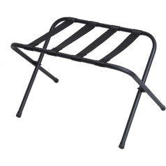 Mabel Home Metal Folding Luggage Rack Black