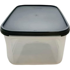 Tupperware Eidgenosse 4,3 l melns taisnstūra formas kompakts trauks uzglabāšanai Modulārais konteiners Konteineri svaigas pārtikas uzglabāšanai Konteineri