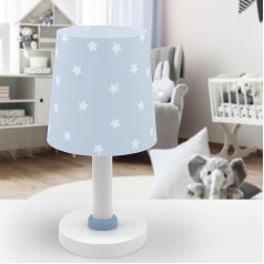 Dalber 82211T E14 Bērnu galda lampa Nakts lampa Star Light Stars Blue