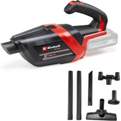 Einhell Cordless handheld vacuum cleaner TE-HV 18/06 Li-Solo Power X-Change (18 V, 72 mbar suction power, including crevice nozzle, upholstery nozzle, floor nozzle, 0.6 L dust container, without