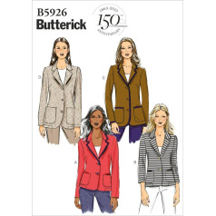 Butterick BTK 5926 B5 (8-10-12-14-16) B5926 Šūšanas paraugs Elegants, ekstravagants, moderns