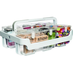 Deflecto Caddy Organizer mit kleine, mittelgroße und große compartments-White, andere, Mehrfarbig