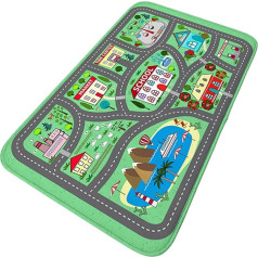 Tiny Footprints Interaktīvā rotaļu paklājs bērniem Zēni Meitenes Super Soft City Street Car Carpet Playroom Nursery Decorations paklājs 90x60cm