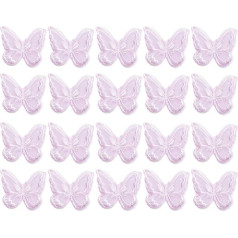 Butterfly Lace Trim 24 gabali Organza Butterfly Patches Embroidery Sewing DIY Craft Applique For Wedding Bridal Dress Curtain