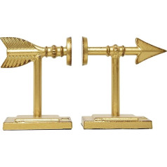 Creative Co-Op Arrow Shaped Cast Iron Gold Metal Arrow Grāmatzīmes