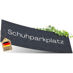 ElbFuchs® Schuhparkplatz Fußmatte 75x30cm | Ideale Schuhmatte Abtropfmatte und Schuhunterlage | Waschbare Fussmatte und Schuhabstreifer für Innen