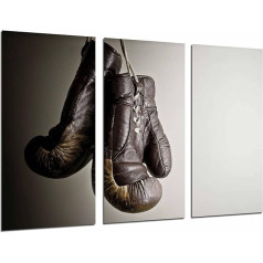 Contemporary Wall Painting fotografico Sport Ref 26788 Boxing Gloves Maroon Grey Motivacion 97 x 63 cm