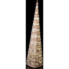 Tree with LED lights Modern design available in various sizes: 40cm, 60cm, 90cm, 120cm. Warm white lighting, 90 cm