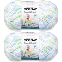 Bernat Baby Blanket Funny Prints dzija - 2 iepakojuma gabali 300 g / 10,5 oz - Poliesters - 6 Super Bulky - 220 jardi - Adīšana / tamborēšana