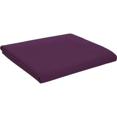 British Home gultasveļa Plain Dyed Polycotton Percale Plum Flat Sheet Double