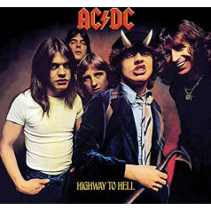 AC/DC Drucken 'Highway to hell', 40 x 40 cm, melnā krāsā