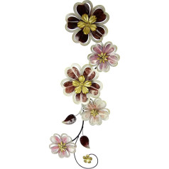 Wall Decoration Metal Wall Sculpture Flowers Leaves Metal Picture Wall Picture Wall Decoration Flower Picture 3D Sculpture Unique Decoration Patio Decoration Wall Relief Abstract Extravagant Gift