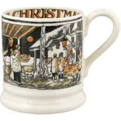 Emma Bridgewater The Night Sky Christmas Carolling Rokām darināts kafijas un tējas krūzītis