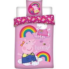 BrandMac Peppa Pig gultasveļa 135 x 200, 80 x 80 cm Oeko-Tex