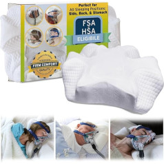 EnduriMed CPAP-Kissen - Memory-Schaum Contour Design Reduziert Gesichtsmaske Druck und Luftdurchlässigkeiten - 2 Kopf- und Halsstützen - CPAP, BiPAP & APAP Benutzer Vorräte