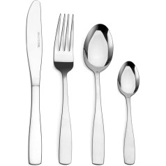 Sharecook Besteck-Set, 32-teiliges Besteckset aus Edelstahl mit Messer und Gabel, spiegelnd, Besteck-Set für 8 Personen, spülmaschinenfest