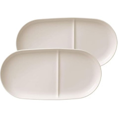 Villeroy & Boch Zupa Passion 1041737531, 2 paplātes, 33 x 16 cm, porcelāna baltā krāsā