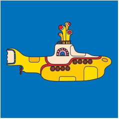 The Beatles 'Yellow Submarine Bold',40 x 40 cm