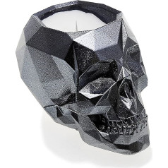 Candellana Skull Low-Poly Steel Lavender's Blue, aromātiska svece, 12,5 x 8 x 8 cm, 100 ml, Eiropas vasks, dabīgās kokvilnas dakts, pret odiem, pret odiem