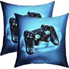 Homemissing Gamer-Kissenbezug, 45,7 x 45,7 cm, weicher Videospiel-Gamepad-Kissenbezug, Kissenbezug für Wohnzimmer, Gaming, dekorativer Überwurf-Kissenbezug für Sofa, Stuhl