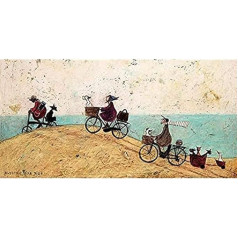 Sam Toft Electric Bike Ride, 50 x 100 cm, Leinwanddruck, Mehrfarbig