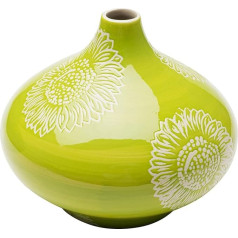 Kare Design Vāze Big Bloom, Grün, Vāze, Blumenvase, Porzellan, handgearbeitet, Unikat, 21 cm (H)