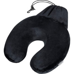 Samsonite Global Travel Accessories Memory Foam Travel Pillow, 29 cm, melns, melns, ceļojumu spilvens