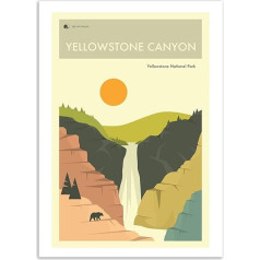 Yellowstone National Park - Jazzberry Blue Art Plakāts