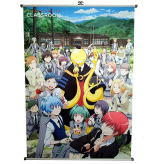 Assassination Classroom Koro and Class 3-E Wallscroll 90 x 60 cm Sienas bilde uz auduma Oficiāli licencēta