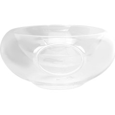 Glass Refriger Server Iced Dip-On Ice Cube Serving Bowl Caviale Serving Bowl Glass Cuisine Kitchen Cold Kitchen Serving Plate Cooled with the Ice Chamber